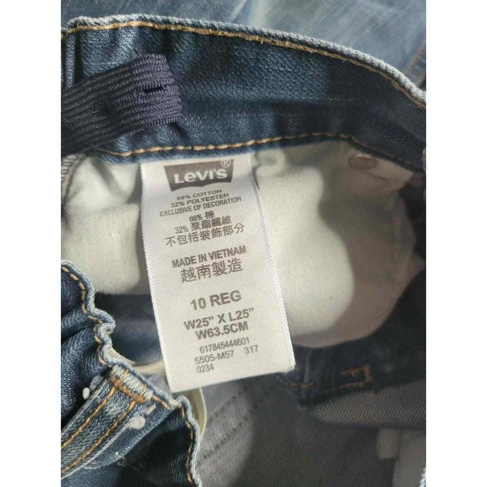 Levi's‎ 505 Boy's 10 Regular 25x25 Denim Jeans Adjustable Waist